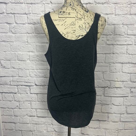 Cold Crush Gray Tank Top with American Flag Lips - XL - Picture 4 of 6